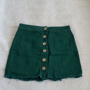 White Fawn Green skirt